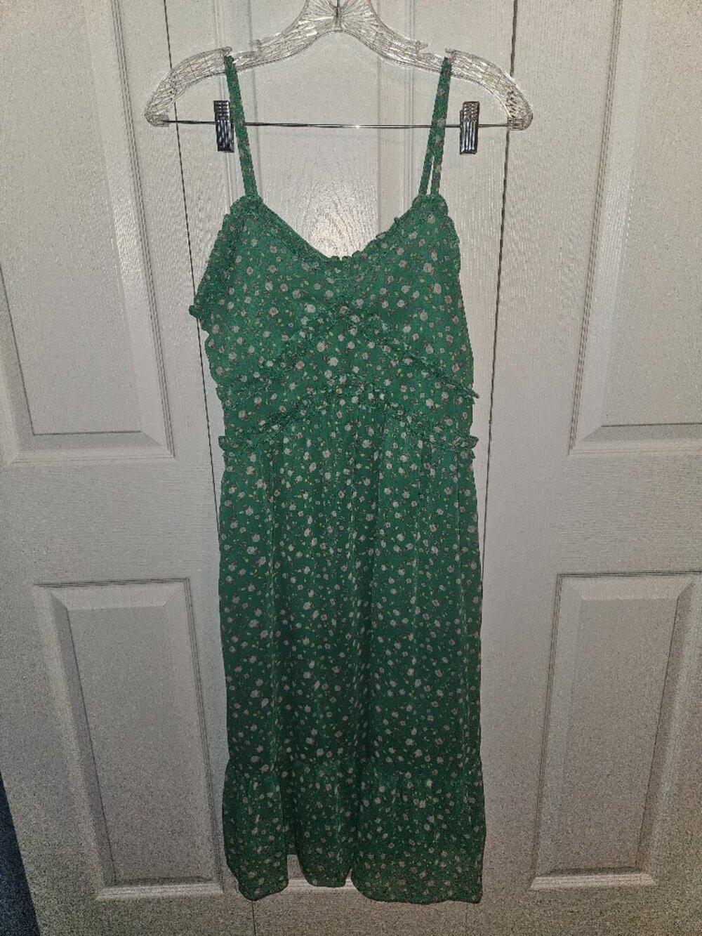 Green Floral Sun Dress